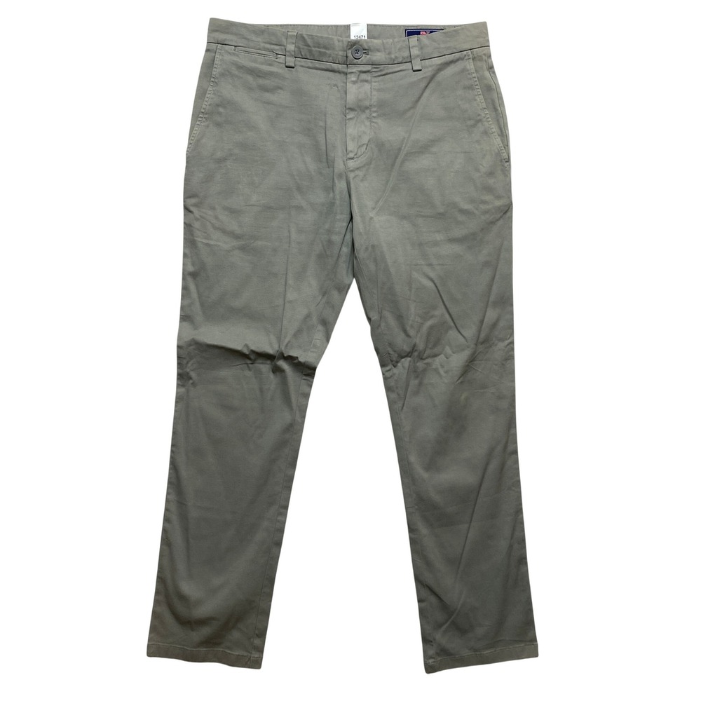 Vineyard Vines Pants Mens 32x30 Olive Green Chino Stretch Slim Straight